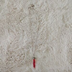 Elegant Handmade Red Glass Necklace